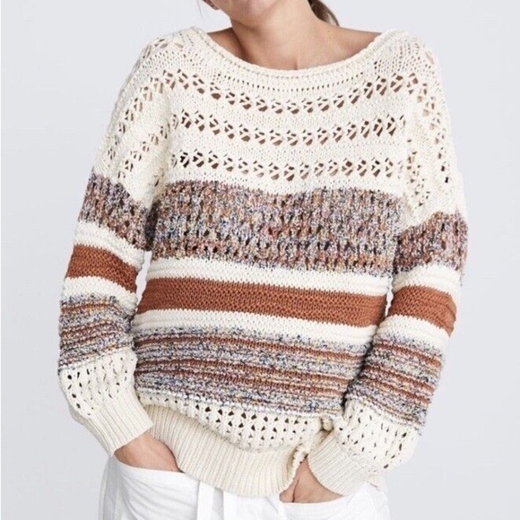 ZARA Open Knit Oversized Sweater M/L - Picture 1 of 5